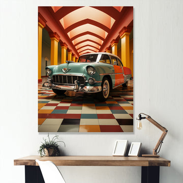 Pimp My Ride Retro Car - Car Vintage Canvas Wall Art
